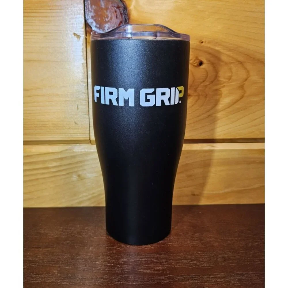 Firm Grip Jobsite Tumbler Trademaster Work 30oz Coffee Mug Black
